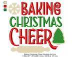 Baking Christmas Cheer Wording 3 Sizes