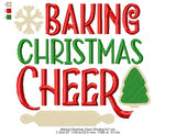 Baking Christmas Cheer Wording 3 Sizes