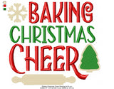 Baking Christmas Cheer Wording 3 Sizes