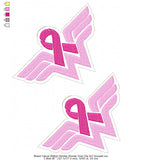 WW Breast Cancer Awareness Ribbon Visor Clip