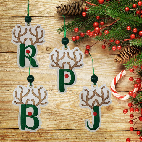 Rudolph Reindeer Ornament Bundle - (whole alphabet)