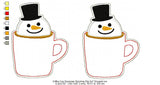 Coffee Mug Snowman Clip