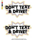 Dont Text and Drive Visor Clip