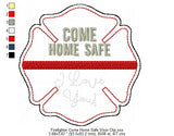 Firefighter Badge Come Home Safe Visor Clip