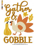 Gather and Gobble Wording - 3 Sizes