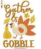 Gather and Gobble Wording - 3 Sizes