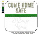 Generic Thin Line Come Home Safe Visor Clip