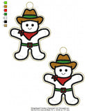 Chunky Western Chritstmas Ornament Bundle