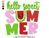 Hello Sweet Summer Wording