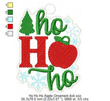 Ho Ho Ho Apple Teacher Ornament