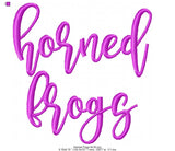 Horned Frogs Wording