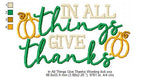 In All Things Give Thanks Wording
