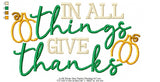 In All Things Give Thanks Wording