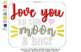 Love You To The Moon And Back Visor Clip