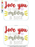 Love You To The Moon And Back Visor Clip