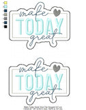 Make Today Great Visor Clip