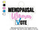 Menopausal Women Vote Key Fob