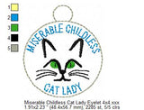 Miserable Childless Cat Lady Key Fob