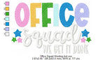 Office Squad Wording - 4 Sizes