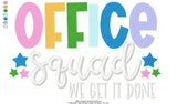 Office Squad Wording - 4 Sizes