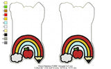 Rainbow Pencil FOBM (Fold Over Bookmark)