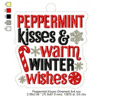 Peppermint Kisses Ornament