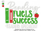 Reading Fuels Success Wording 4 Sizes