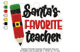 Santas Favorite Teacher Ornament