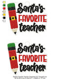 Santas Favorite Teacher Ornament