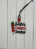 Santas Favorite Teacher Ornament