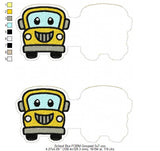 School Bus FOBM (Fold Over Bookmark)