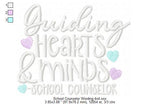 Guiding Hearts School Counselor Wording - 4 Sizes