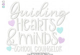 Guiding Hearts School Counselor Wording - 4 Sizes