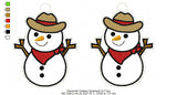 Snowman Cowboy Ornament