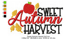 EXCLUSIVE Sweet Autumn Harvest Wording - 3 Sizes