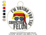 Voting for Convicted Felon Key Fob