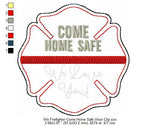 Firefighter Badge Come Home Safe Visor Clip