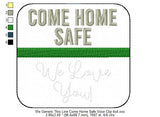 Generic Thin Line Come Home Safe Visor Clip