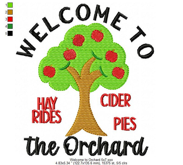 EXCLUSIVE Welcome To The Orchard Wording - 3 Sizes – A-Z Blanks and Designs