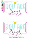 You Are Enough Visor Clip