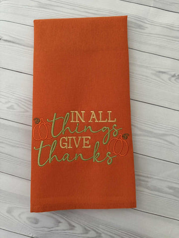 In All Things Give Thanks Wording