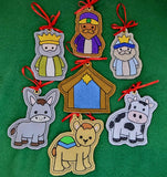 Chunky Nativity Ornament Bundle 2