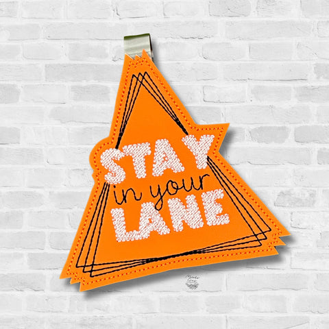 Stay In Your Lane Visor Clip