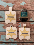 Sheriff Badge Thin Blue Line BBW Sanitizer Holder
