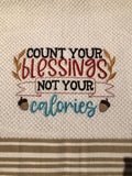 Count Blessings not Calories