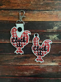Cluck It Rooster Key Fob