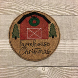 Farmhouse Christmas Coaster Set of 5