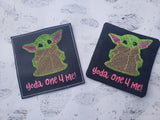 Yoda One 4 Me Mug Rug Coaster