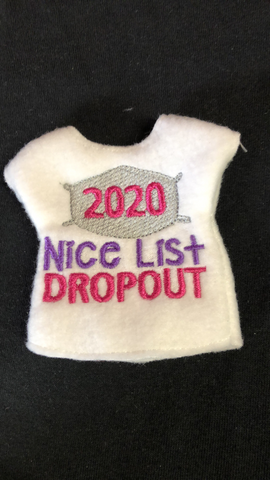 2020 Nice List Drop Out Elf Sweater