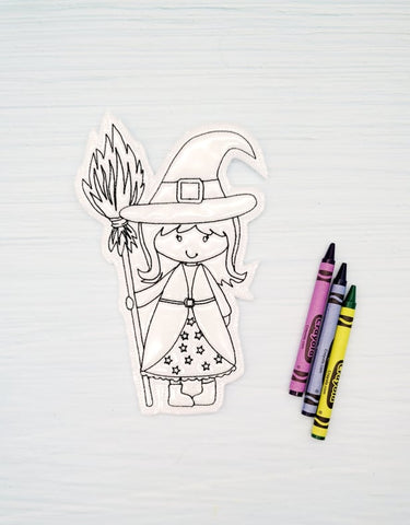 Witch Coloring Doll